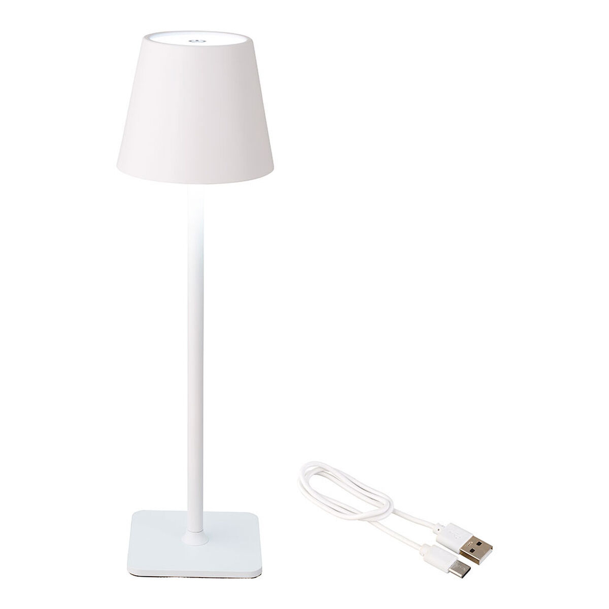 LED Επιτραπέζια Λάμπα Lumineo 894378 Λευκό Μέταλλο 37 cm Επαναφορτιζόμενη