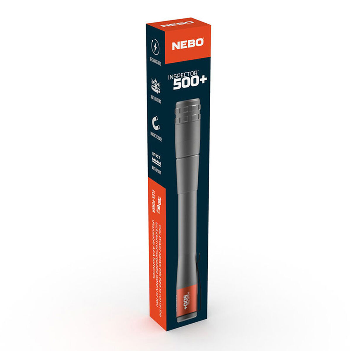 Επαναφορτιζόμενος φακός LED Nebo Inspector™ 500+ Flexpower 500 lm Μολύβι Επαναφορτιζόμενος φακός LED Nebo Inspector™ 500+ Flexpower 500 lm Μολύβι