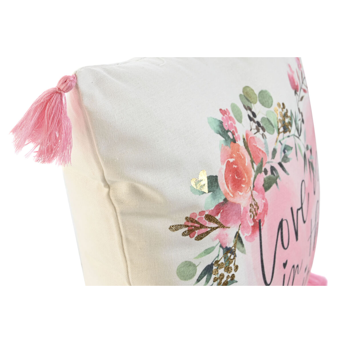 Μαξιλάρι Home ESPRIT Ρομαντικό 45 x 5 x 45 cm (x2)
