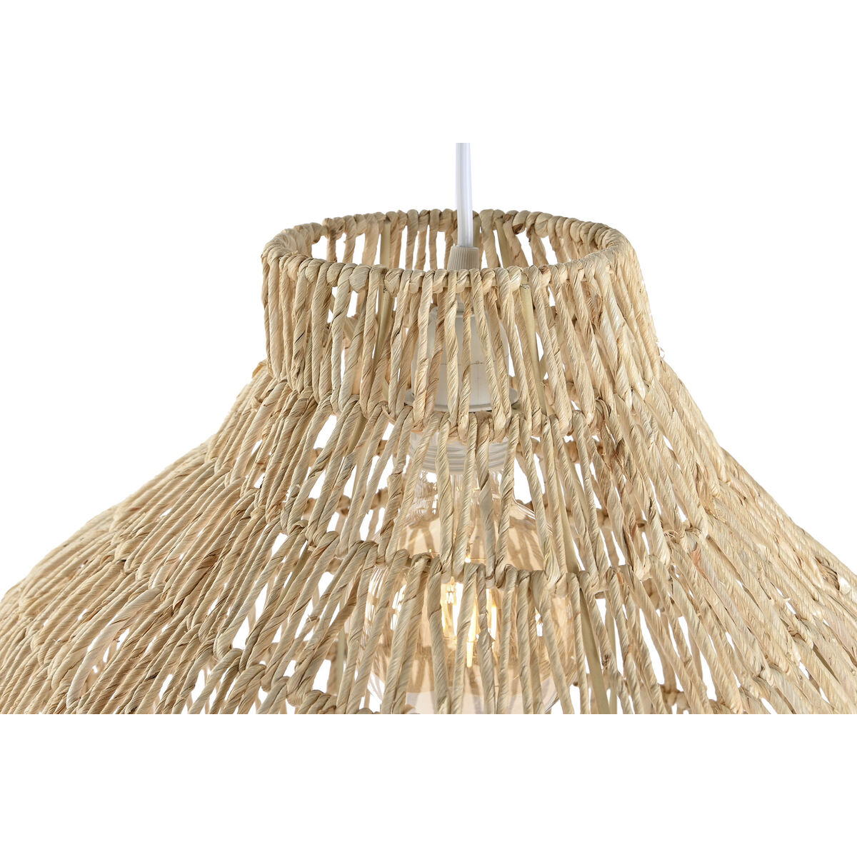Φωτιστικό Οροφής Home ESPRIT Ανοιχτό καφέ Μέταλλο Σχοινί 53 x 42 x 32 cm