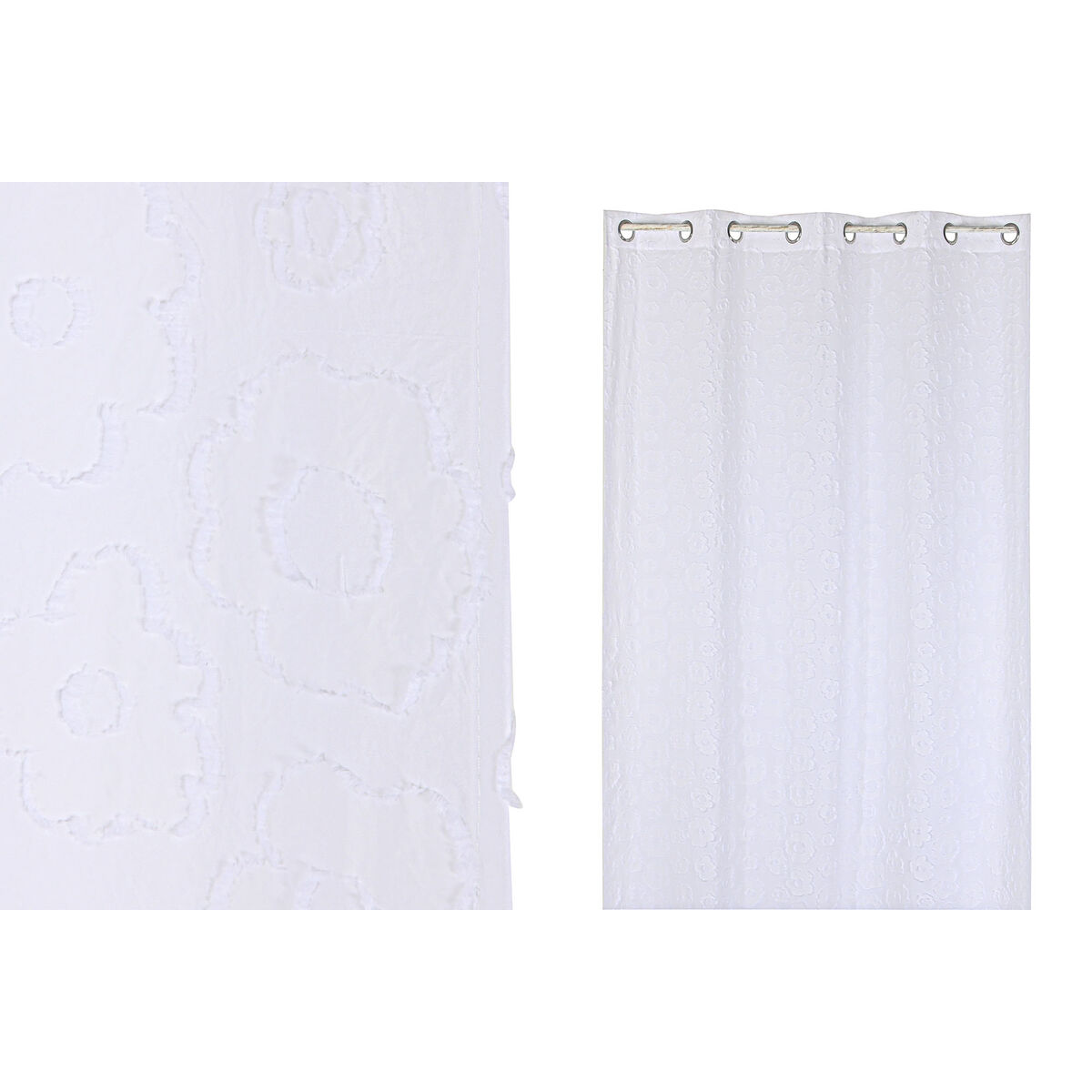 Κουρτίνα Home ESPRIT Λευκό 140 x 260 x 260 cm Κέντημα Κουρτίνα Home ESPRIT Λευκό 140 x 260 x 260 cm Κέντημα