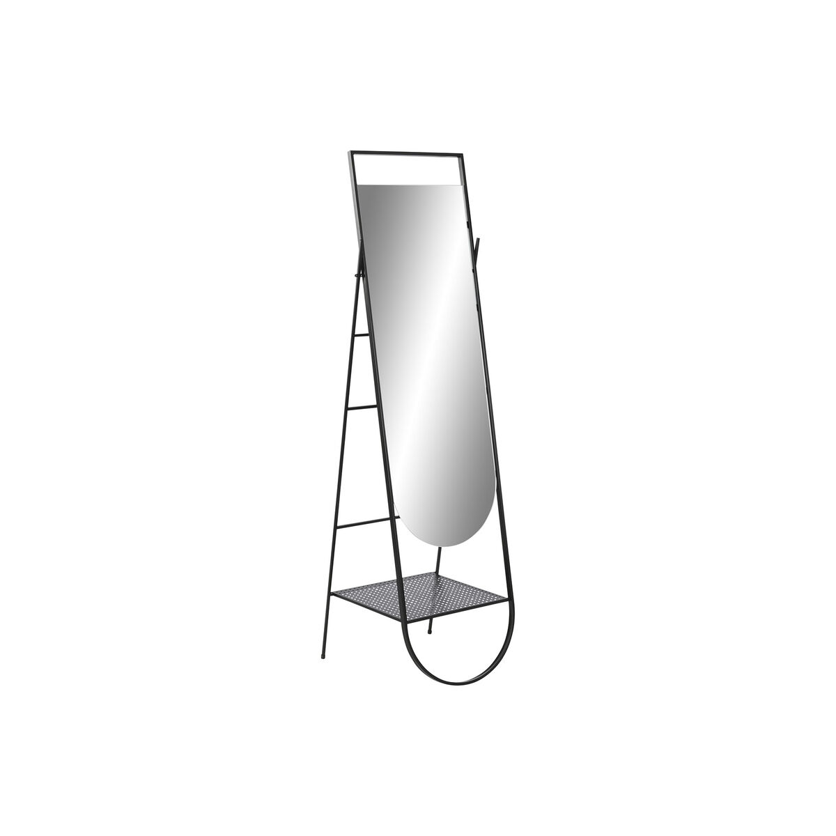 Καθρέφτης Καλλωπισμού Home ESPRIT Μαύρο 44,4 x 40 x 162 cm Καθρέφτης Καλλωπισμού Home ESPRIT Μαύρο 44,4 x 40 x 162 cm
