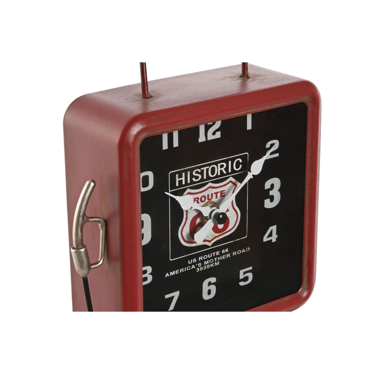 Bordklokke Home ESPRIT Κόκκινο Μέταλλο gasolinera 18 x 10 x 34 cm Bordklokke Home ESPRIT Κόκκινο Μέταλλο gasolinera 18 x 10 x 34 cm