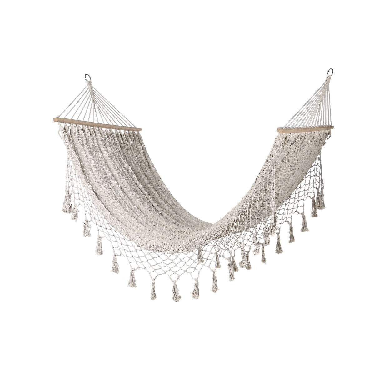 Κρεμαστή Αιώρα Home ESPRIT Λευκό 100 x 200 x 5 cm Κρεμαστή Αιώρα Home ESPRIT Λευκό 100 x 200 x 5 cm