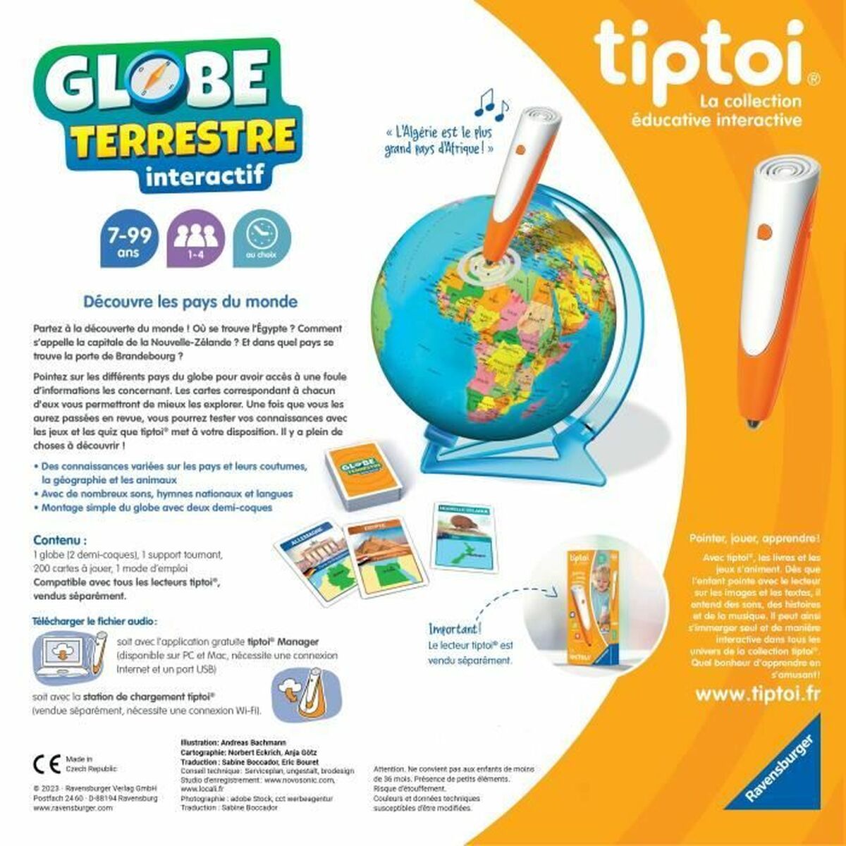 Globe Interactive Ravensburger (FR) Πλαστική ύλη (Δωρεάν Μεταφορικά) Globe Interactive Ravensburger (FR) Πλαστική ύλη (Δωρεάν Μεταφορικά)