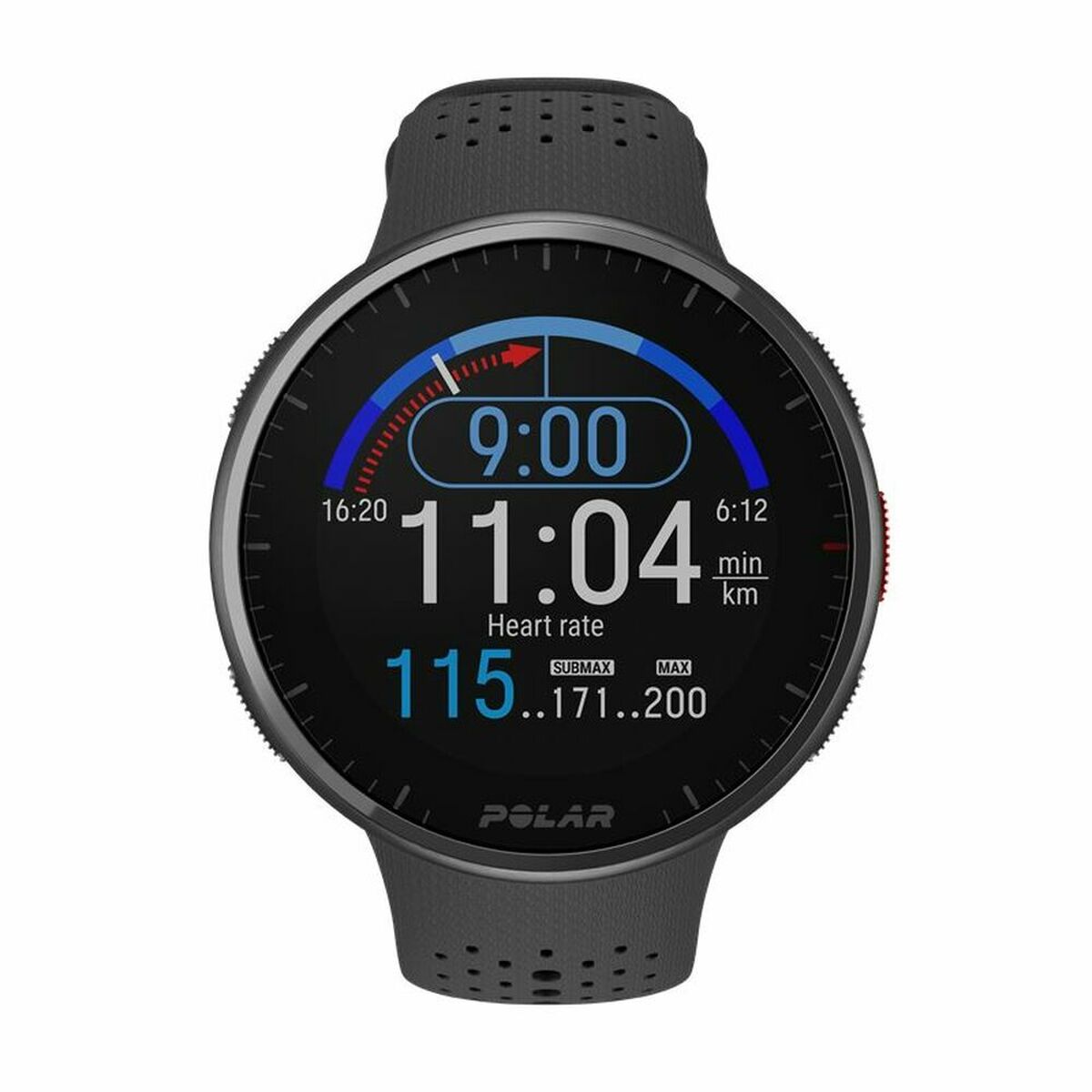 Smartwatch Polar Μαύρο 1,2