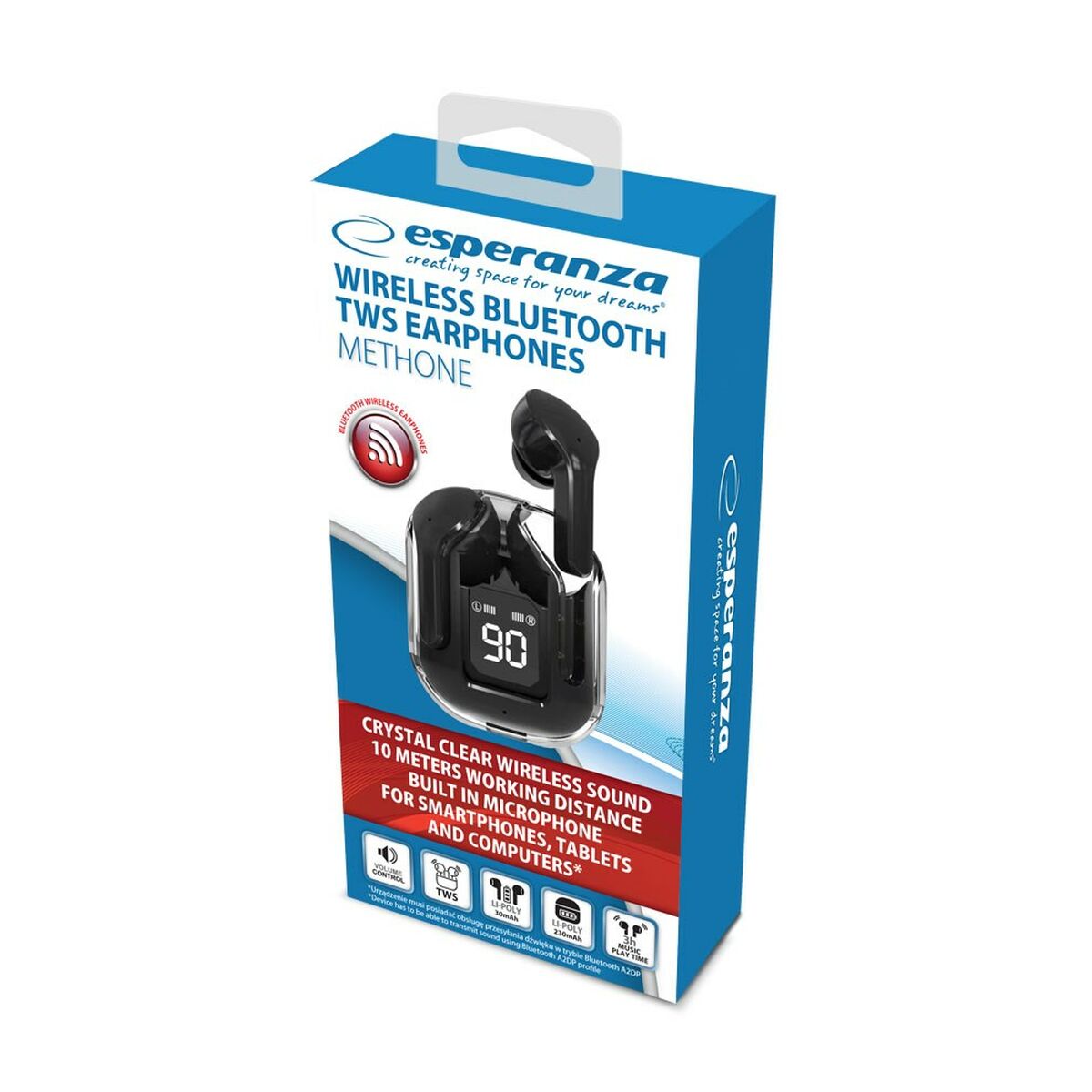 Ακουστικά in Ear Bluetooth Esperanza EH238K Μαύρο Ακουστικά in Ear Bluetooth Esperanza EH238K Μαύρο
