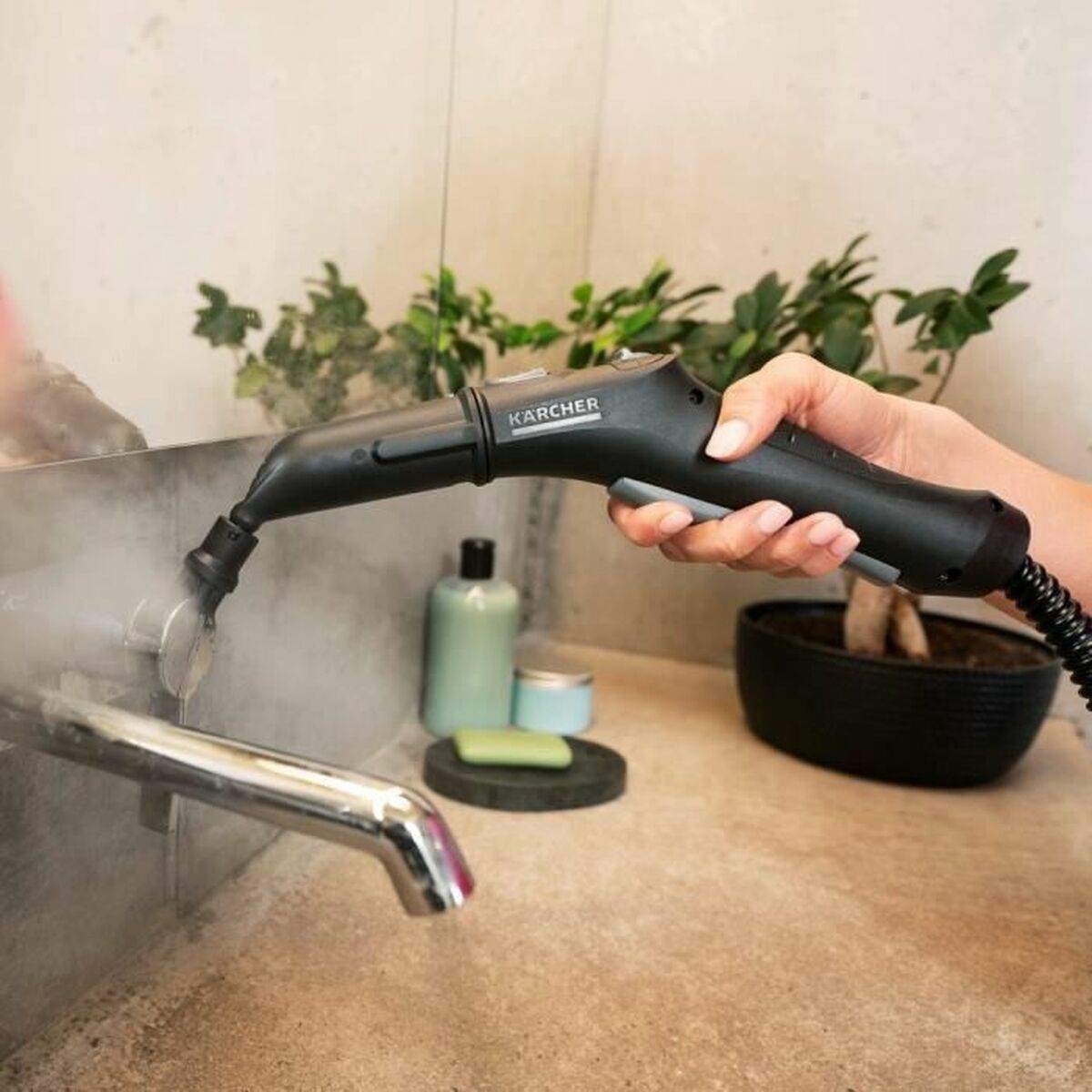 Σκούπα Ατμοκαθαριστής Kärcher 1500 W Σκούπα Ατμοκαθαριστής Kärcher 1500 W