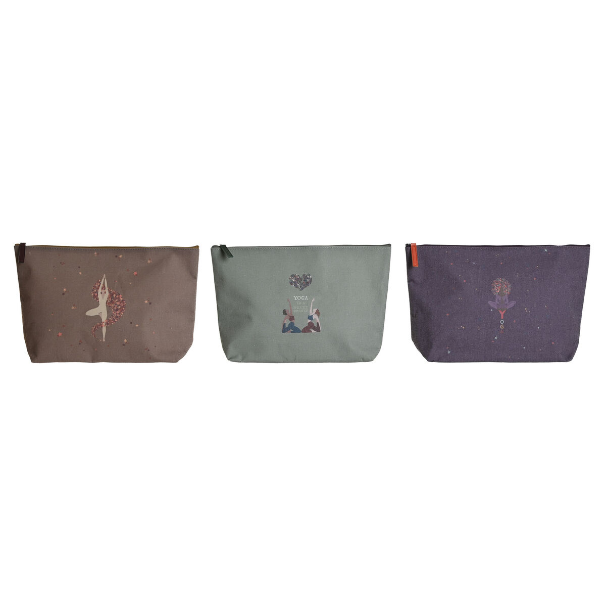 Νεσεσέρ DKD Home Decor Καφέ Πράσινο Βουργουνδίας Καμβάς Yoga 33 x 8 x 20 cm (3 Μονάδες) Νεσεσέρ DKD Home Decor Καφέ Πράσινο Βουργουνδίας Καμβάς Yoga 33 x 8 x 20 cm (3 Μονάδες)
