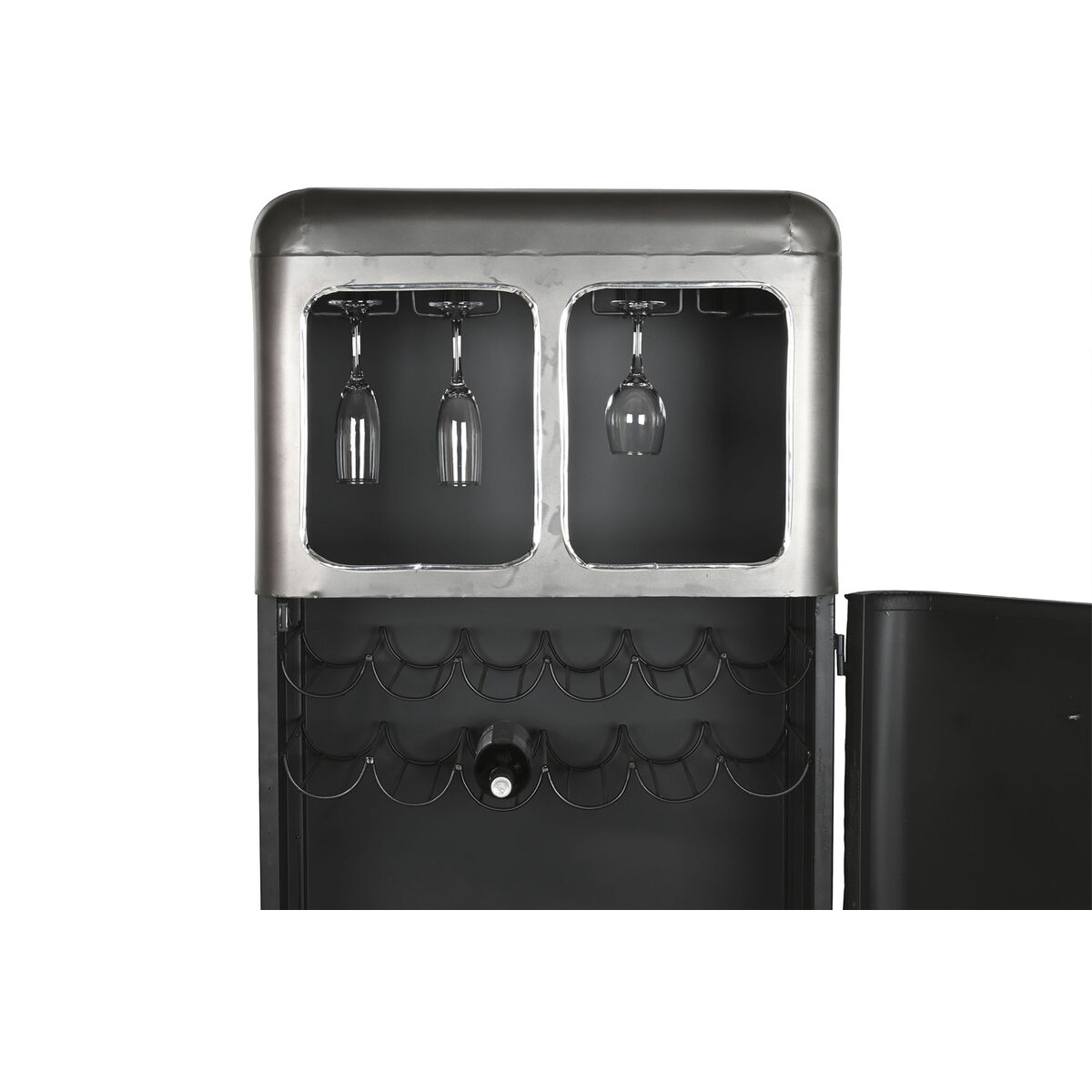 Μπουκαλοθήκη Home ESPRIT Μπλε Γκρι Μέταλλο 71 x 43 x 152 cm Μπουκαλοθήκη Home ESPRIT Μπλε Γκρι Μέταλλο 71 x 43 x 152 cm