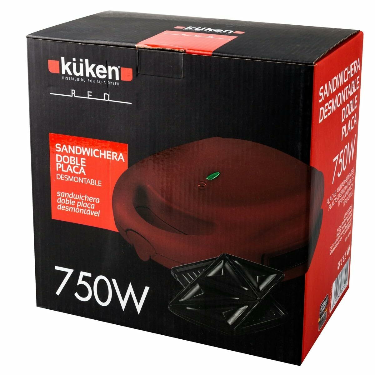 Σαντουιτσιέρα Küken 33790 Κόκκινο 750 W