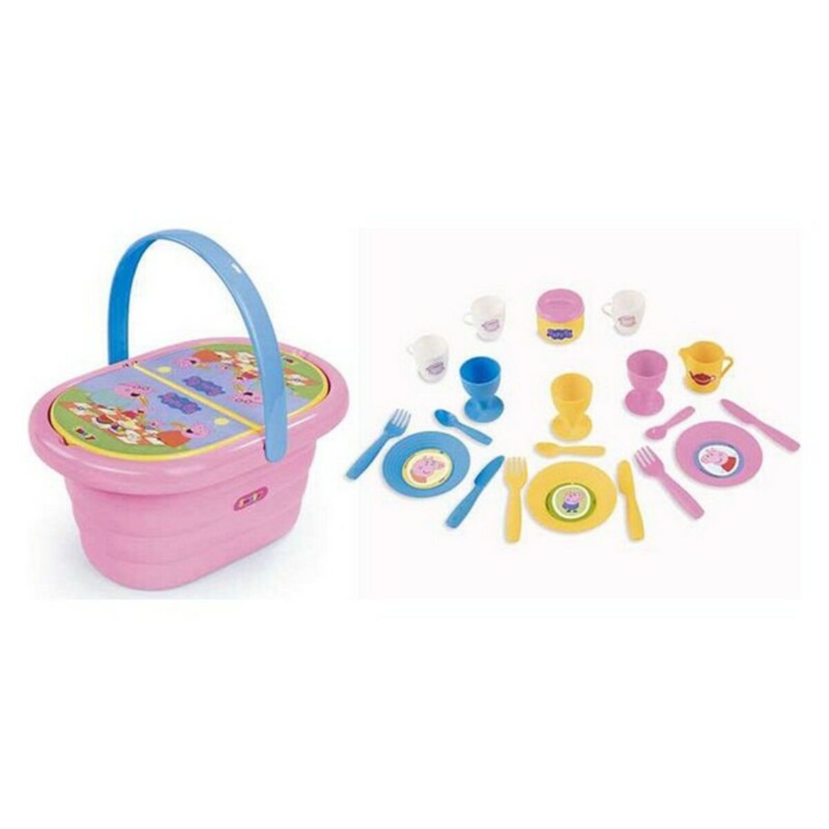 Playset Peppa Pig Picnic Smoby (20 pcs) Playset Peppa Pig Picnic Smoby (20 pcs)