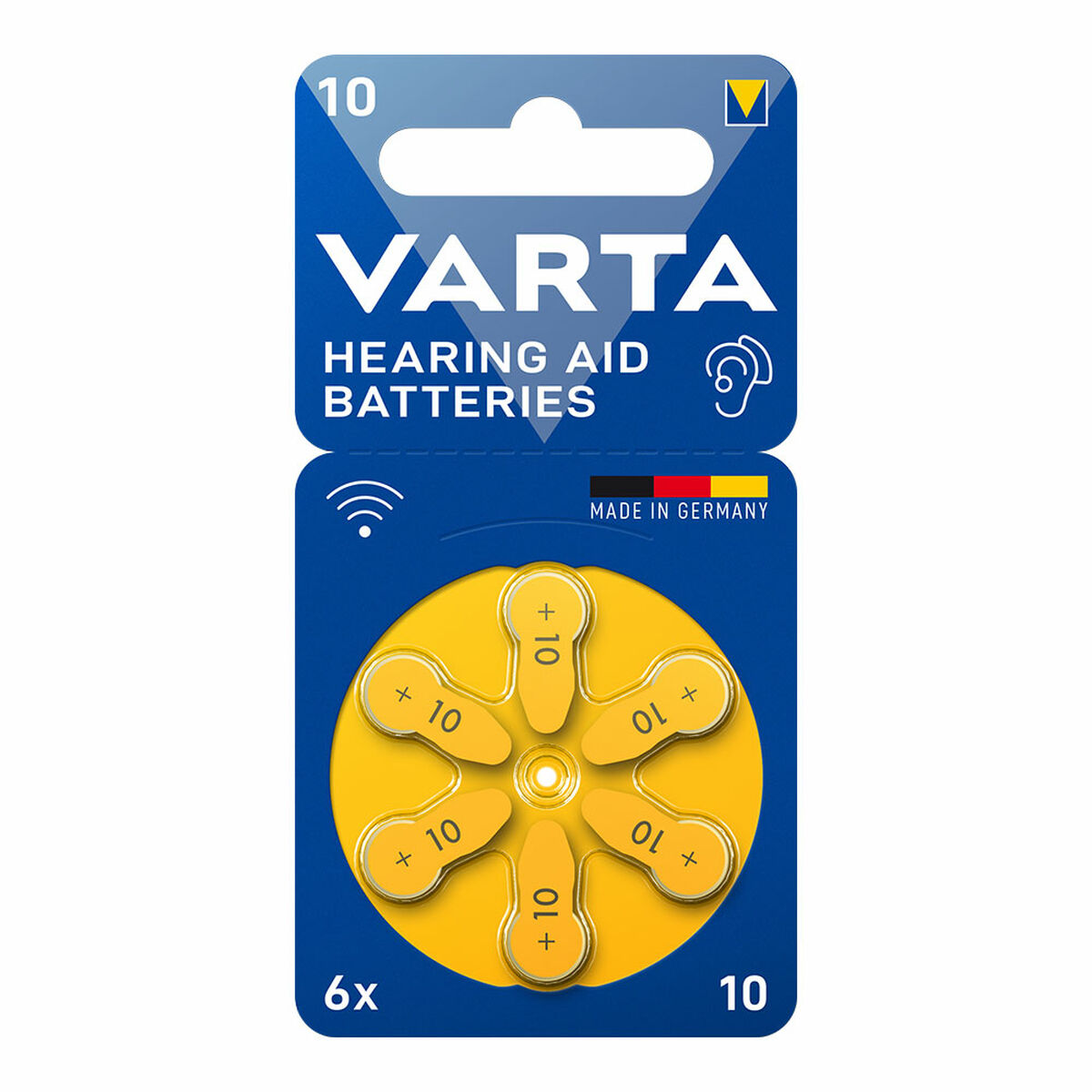 Μπαταρία ακουστικού Varta Hearing Aid 10 PR70 x6