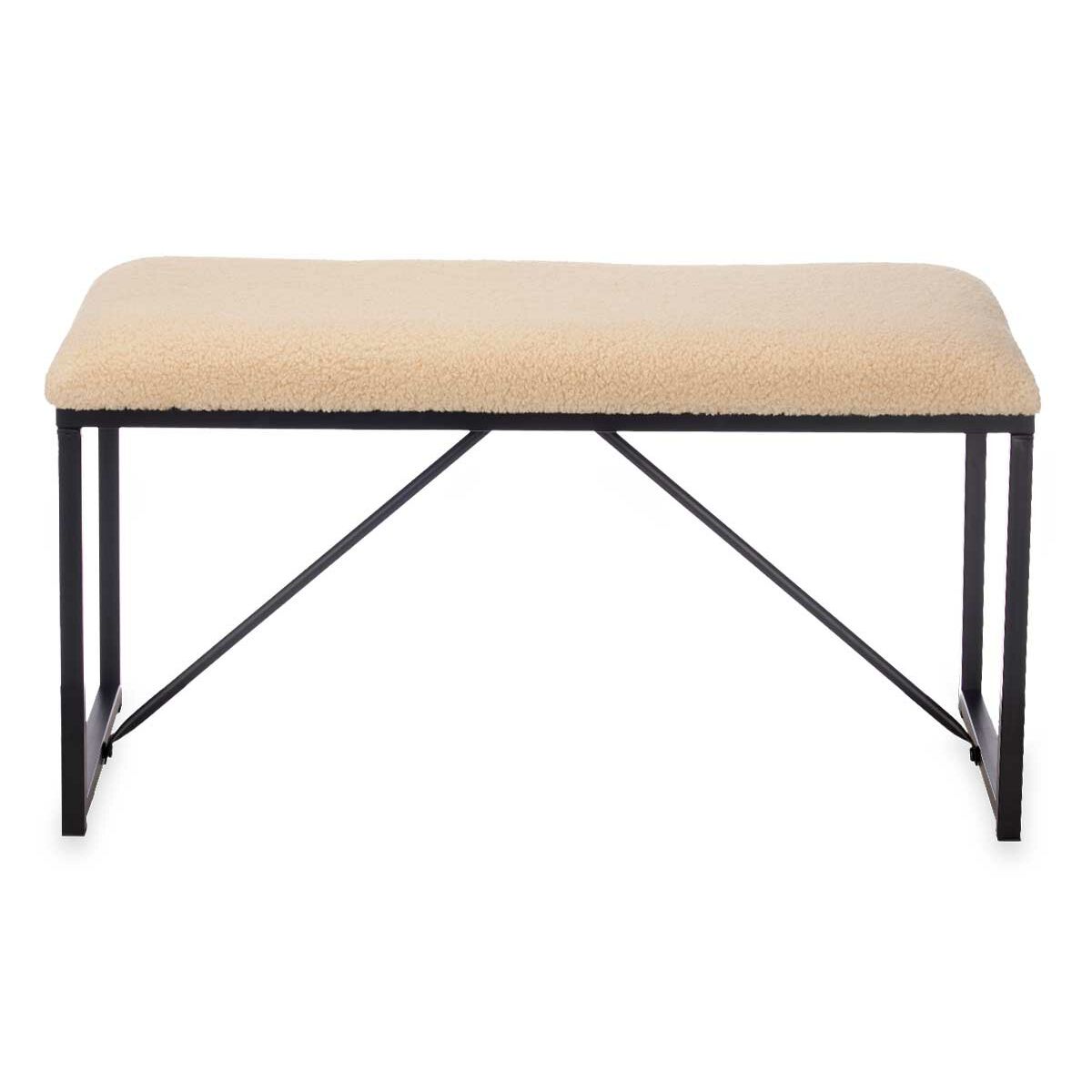 Παγκάκι Gift Decor TR23063-2 Μπεζ Μέταλλο Ύφασμα 81 x 42 x 38 cm Παγκάκι Gift Decor TR23063-2 Μπεζ Μέταλλο Ύφασμα 81 x 42 x 38 cm