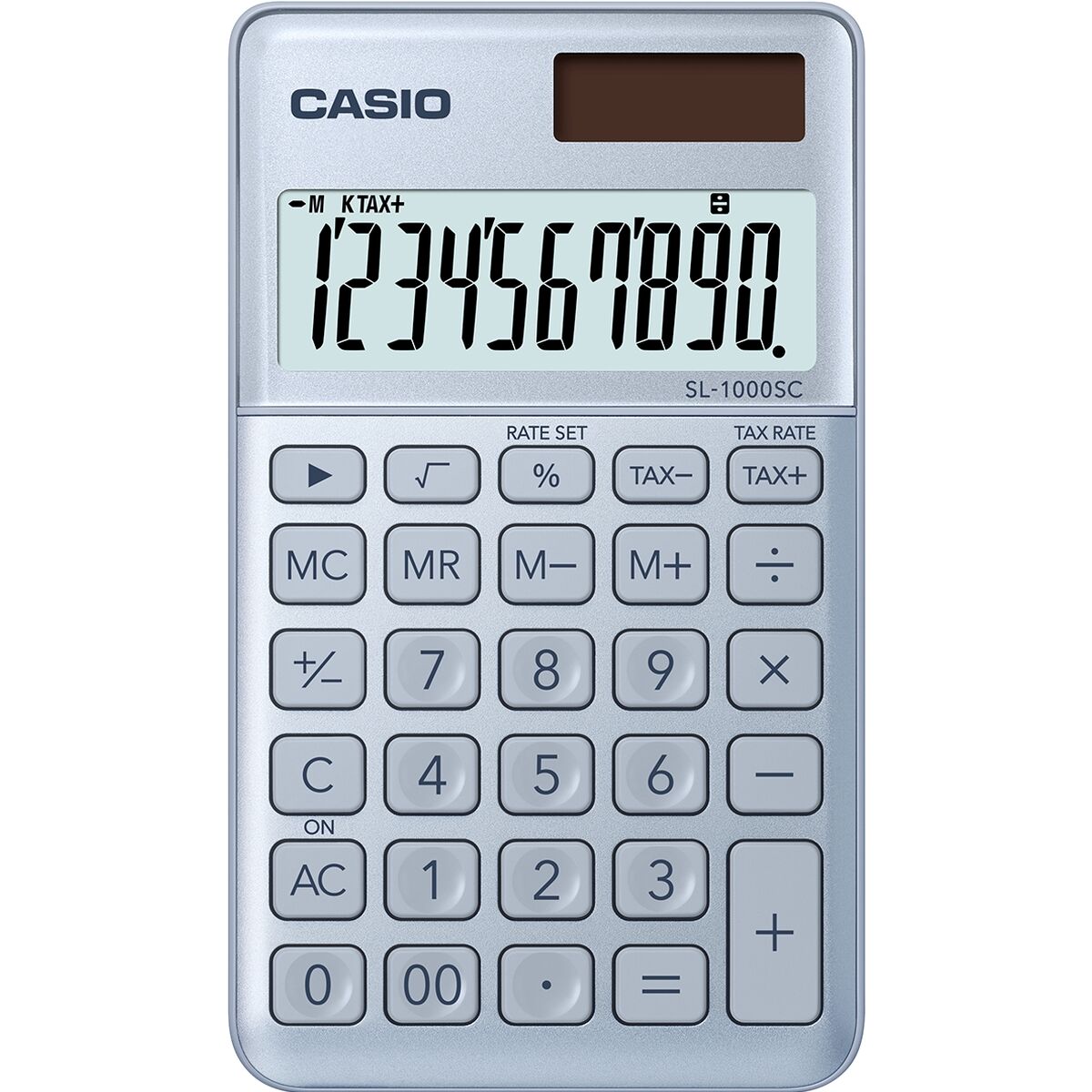 Αριθμομηχανή Casio SL-1000SC Μαύρο Μέταλλο Αριθμομηχανή Casio SL-1000SC Μαύρο Μέταλλο