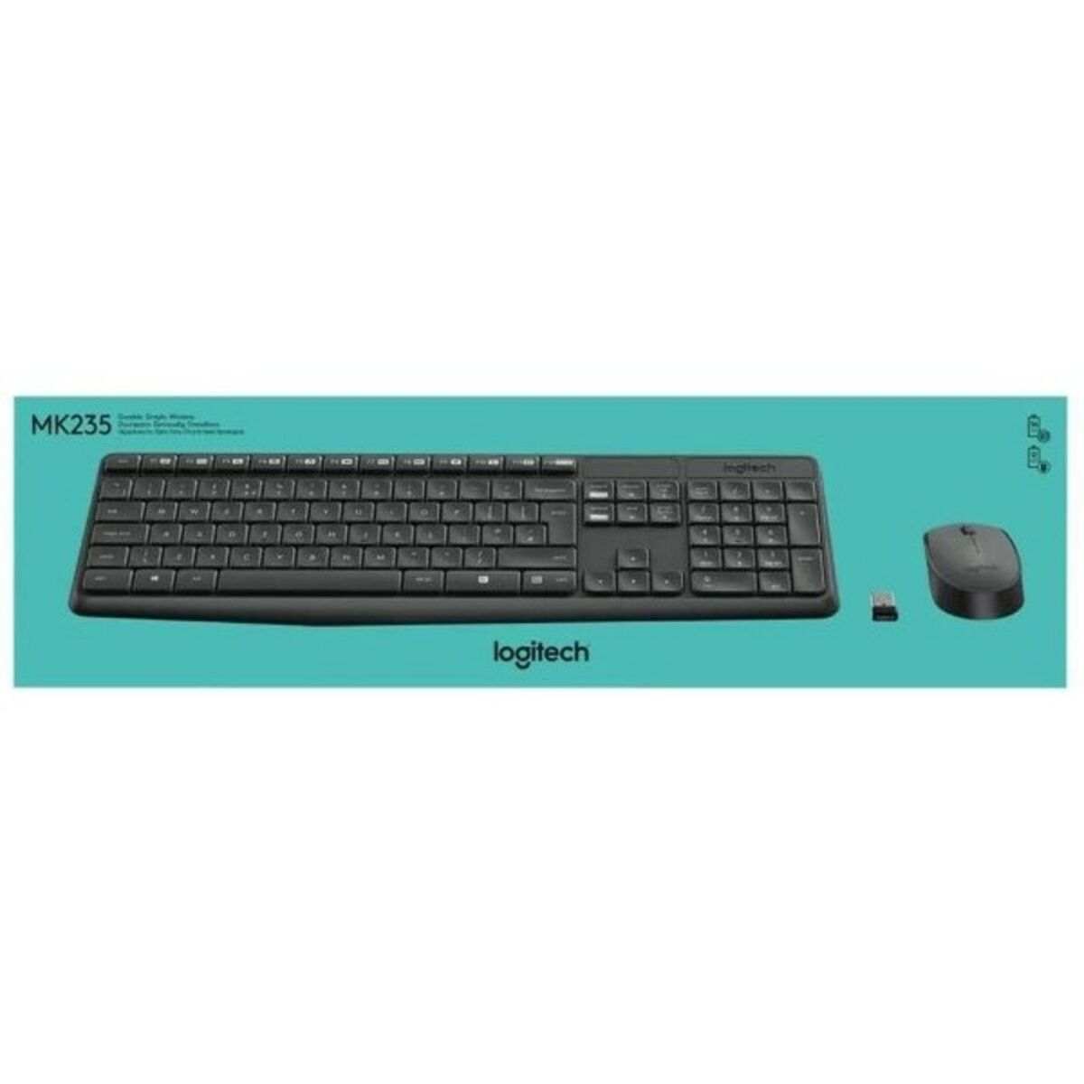 Ασύρματο Πληκτρολόγιο και Ποντίκι Logitech 920-007919 Γκρι Ισπανικό Qwerty QWERTY