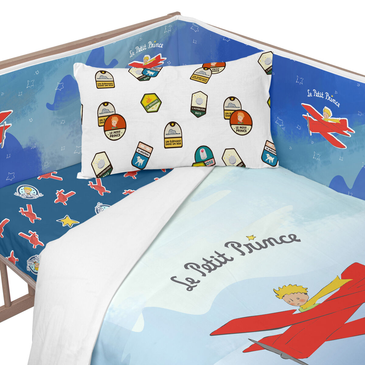 Προστάτης παχνιών HappyFriday Le Petit Prince Son avion Πολύχρωμο 210 x 40 cm Προστάτης παχνιών HappyFriday Le Petit Prince Son avion Πολύχρωμο 210 x 40 cm