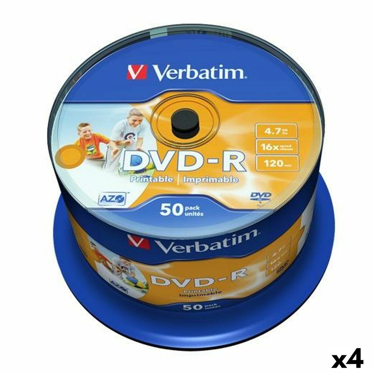 DVD-R Verbatim 4,7 GB 16x (4 Μονάδες) DVD-R Verbatim 4,7 GB 16x (4 Μονάδες)