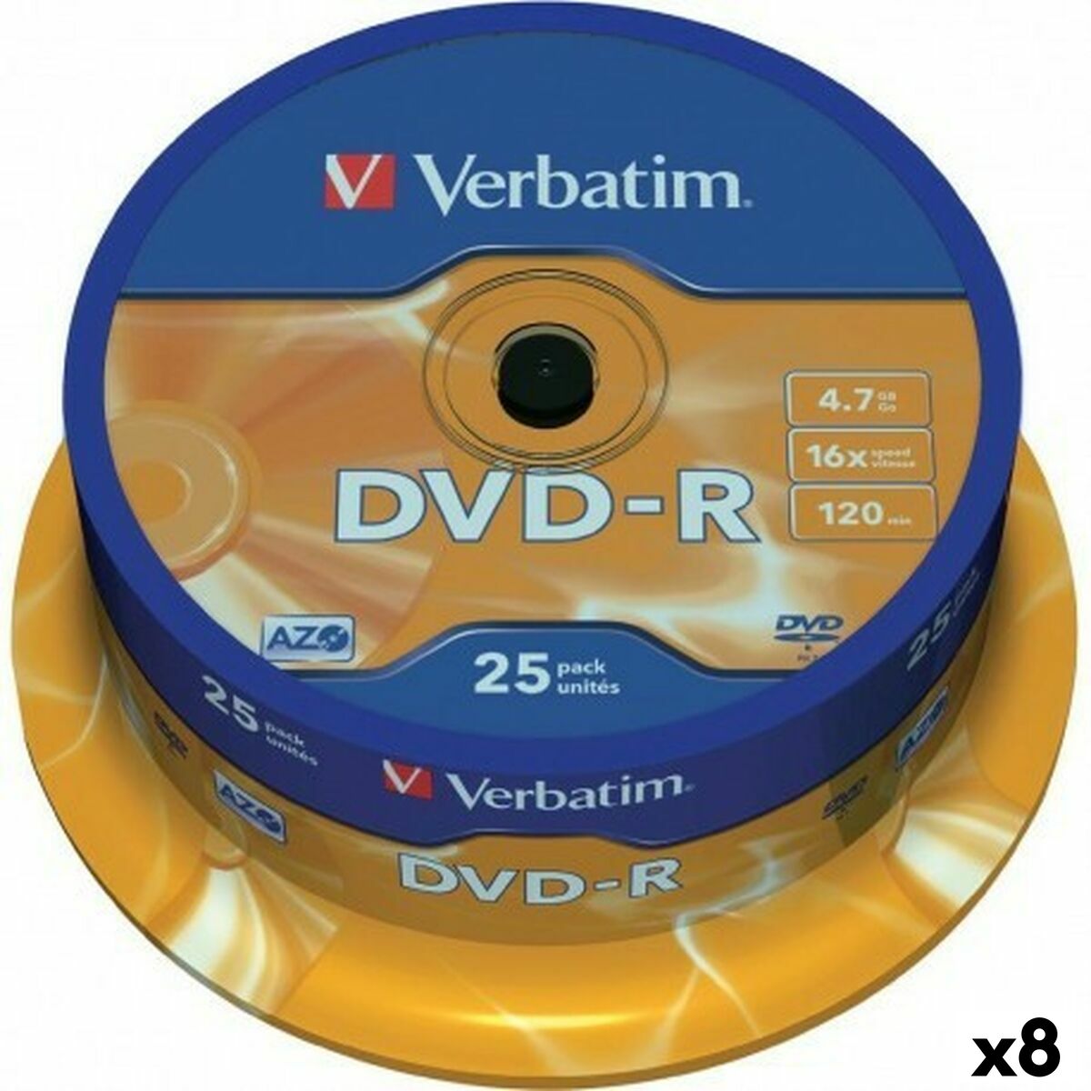 DVD-R Verbatim 4,7 GB 16x (8 Μονάδες) DVD-R Verbatim 4,7 GB 16x (8 Μονάδες)