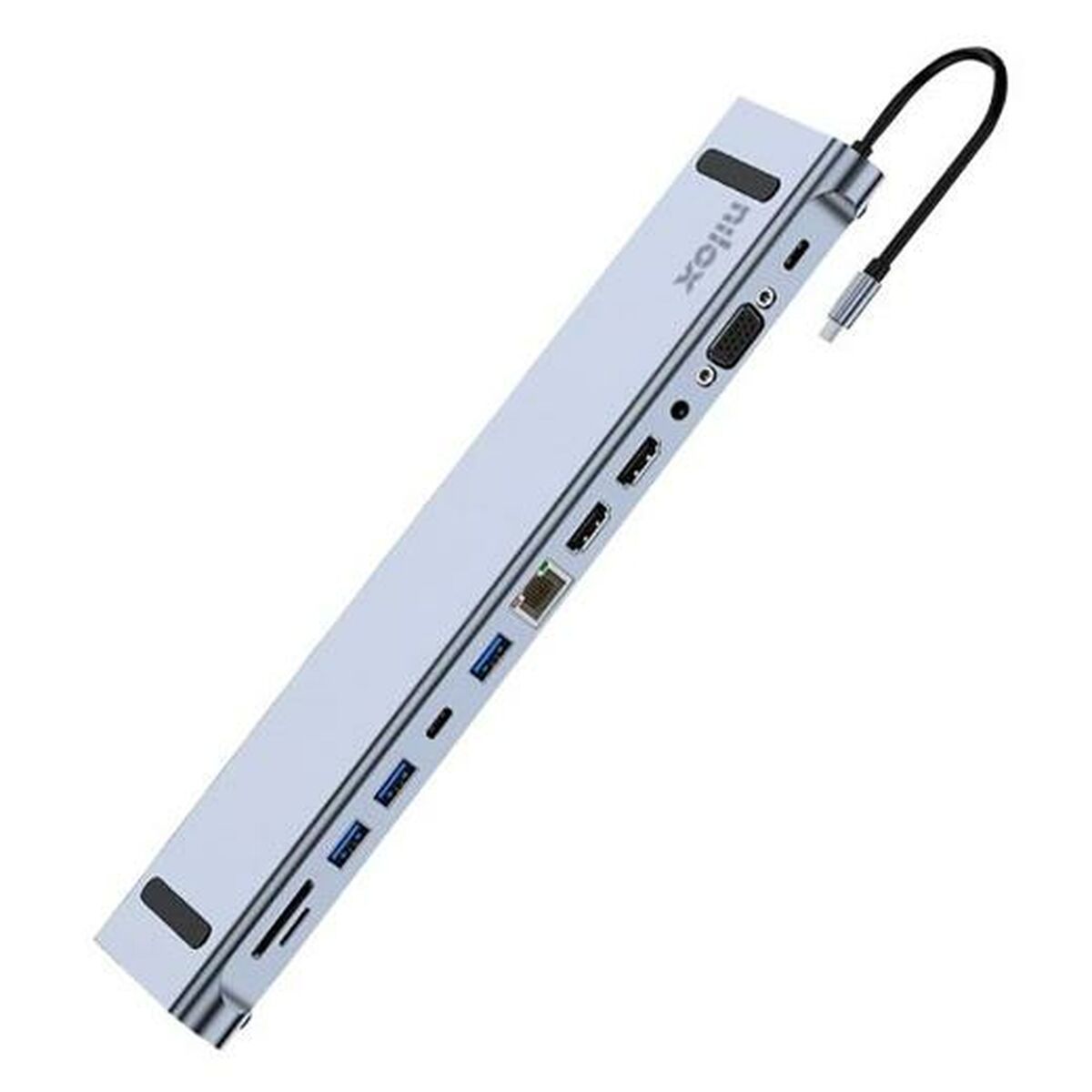 Dockstation Nilox Μαύρο Γκρι Dockstation Nilox Μαύρο Γκρι