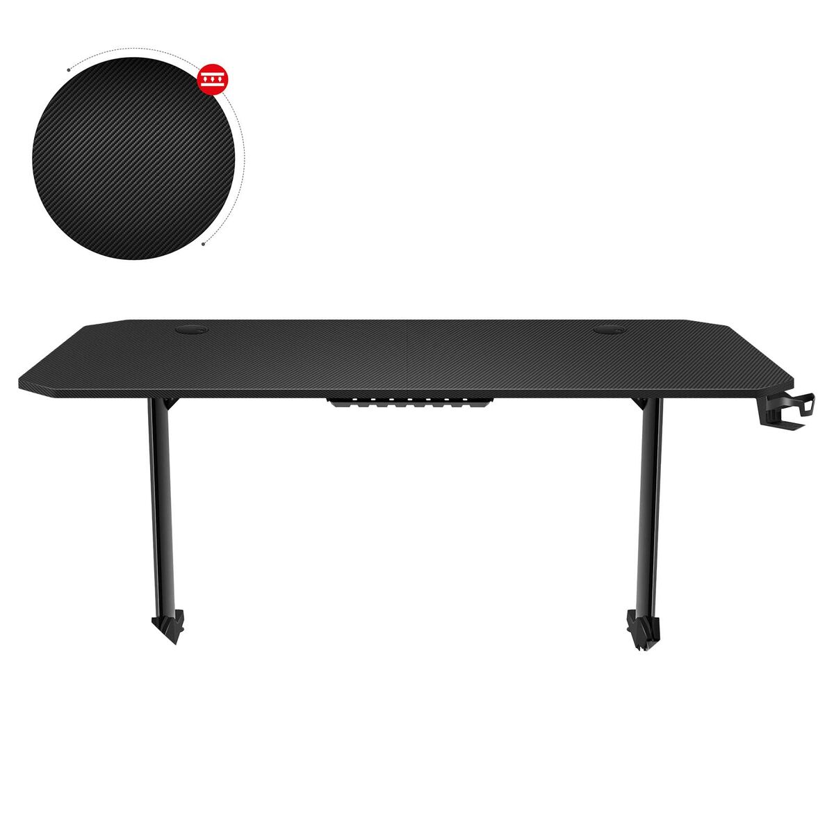 Γραφείο Gaming Huzaro HZ-Hero 4.7 Μαύρο Ξύλο MDF 160 x 75 cm Γραφείο Gaming Huzaro HZ-Hero 4.7 Μαύρο Ξύλο MDF 160 x 75 cm