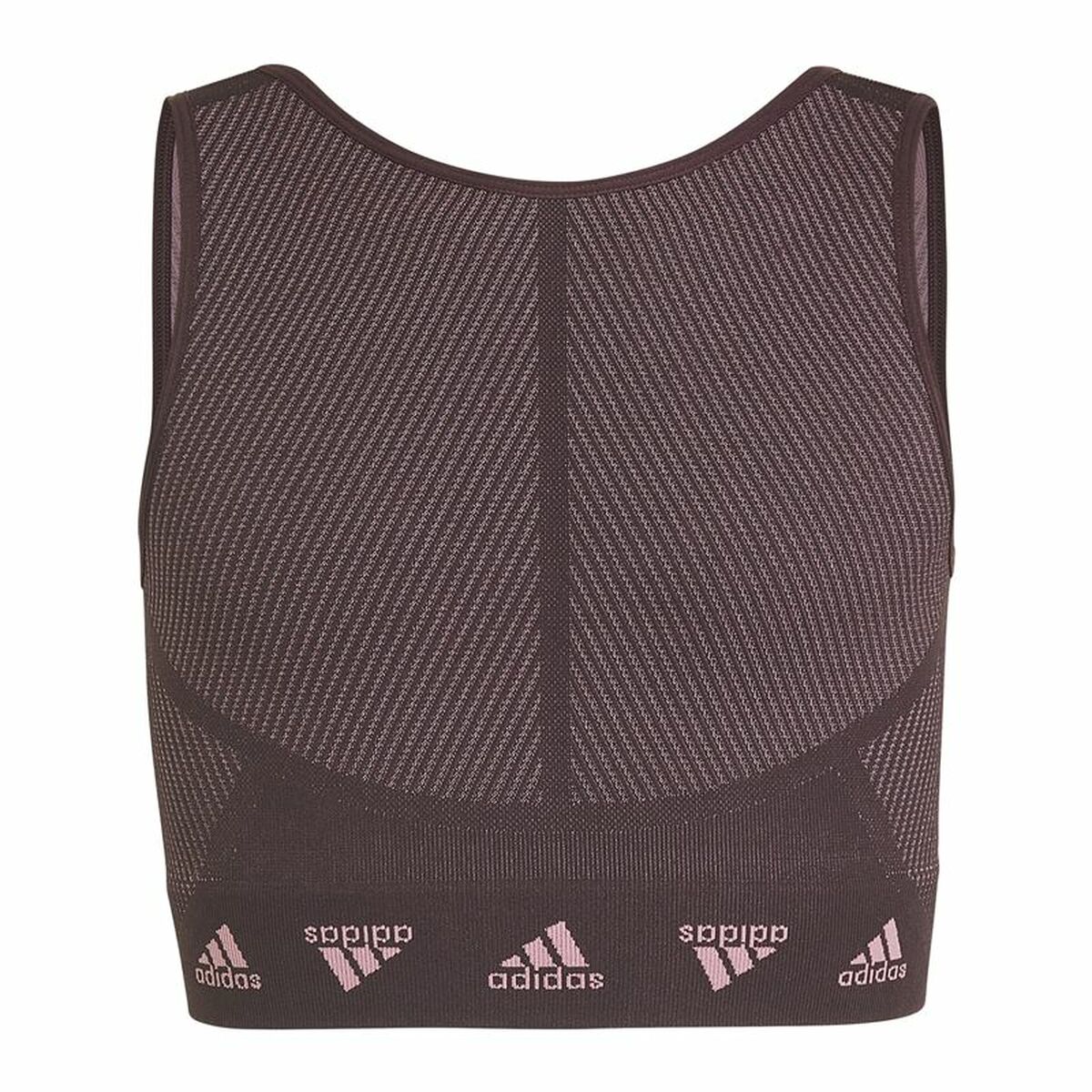 Αθλητικό σουτιέν Adidas Aeroknit Seamless Μπορντό Σκούρο Κόκκινο Αθλητικό σουτιέν Adidas Aeroknit Seamless Μπορντό Σκούρο Κόκκινο