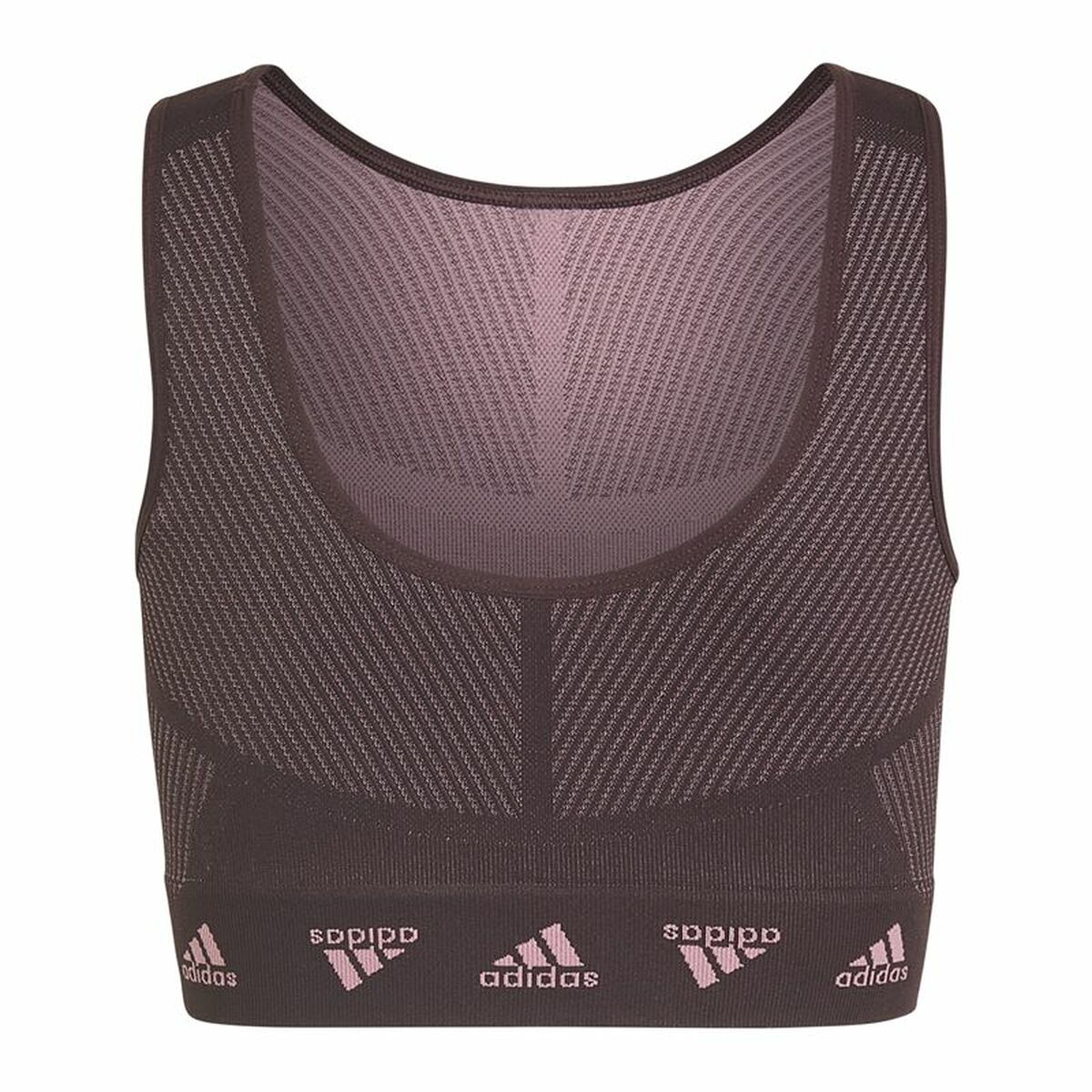 Αθλητικό σουτιέν Adidas Aeroknit Seamless Μπορντό Σκούρο Κόκκινο Αθλητικό σουτιέν Adidas Aeroknit Seamless Μπορντό Σκούρο Κόκκινο