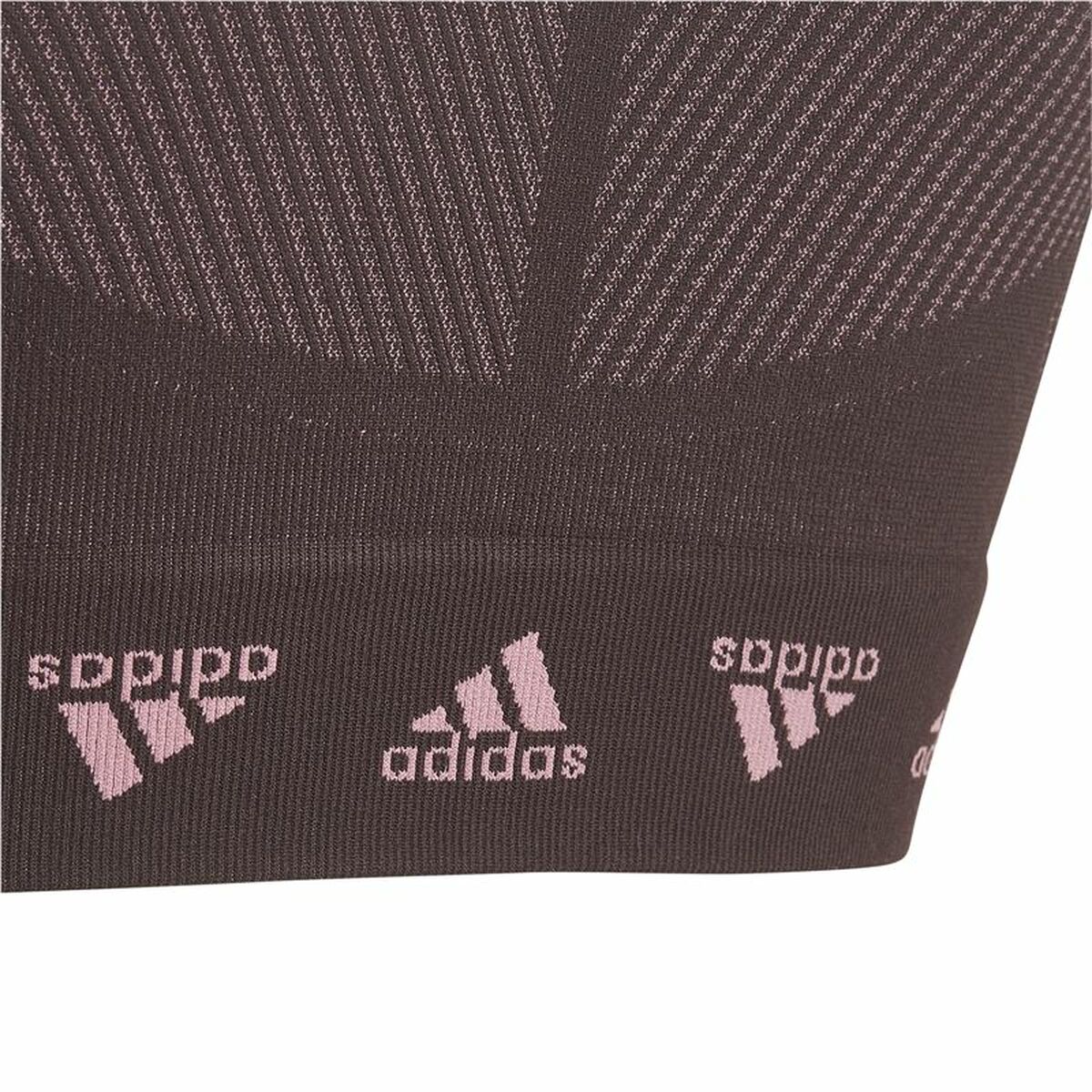 Αθλητικό σουτιέν Adidas Aeroknit Seamless Μπορντό Σκούρο Κόκκινο Αθλητικό σουτιέν Adidas Aeroknit Seamless Μπορντό Σκούρο Κόκκινο