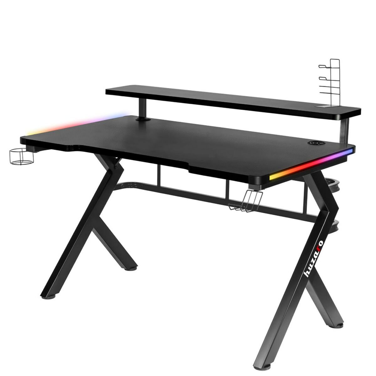 Γραφείο Gaming Huzaro HZ-Hero 5.0 RGB Μαύρο Χάλυβας Ίνες άνθρακα 116 x 69,5 x 59 cm Γραφείο Gaming Huzaro HZ-Hero 5.0 RGB Μαύρο Χάλυβας Ίνες άνθρακα 116 x 69,5 x 59 cm