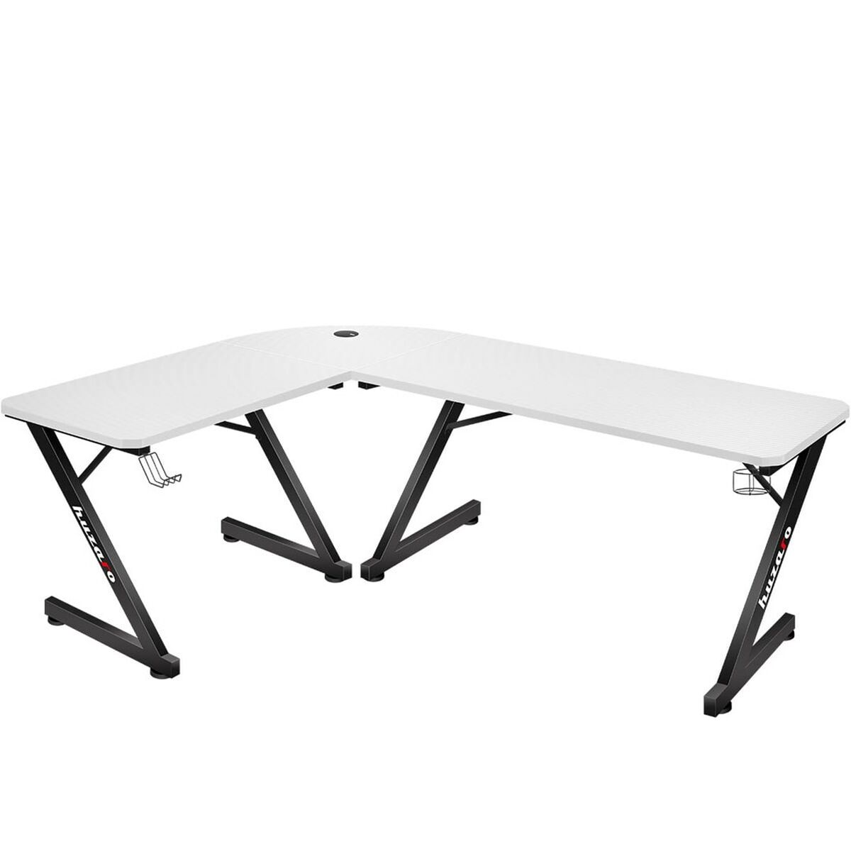 Γραφείο Gaming Huzaro HZ-Hero 7.0 Λευκό Μαύρο Ίνες άνθρακα 154 x 72,5 x 117 cm Γραφείο Gaming Huzaro HZ-Hero 7.0 Λευκό Μαύρο Ίνες άνθρακα 154 x 72,5 x 117 cm