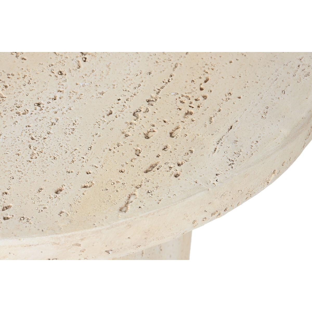 Βοηθητικό Τραπεζάκι Home ESPRIT Μπεζ Μαγνήσιο 60 x 60 x 41,9 cm