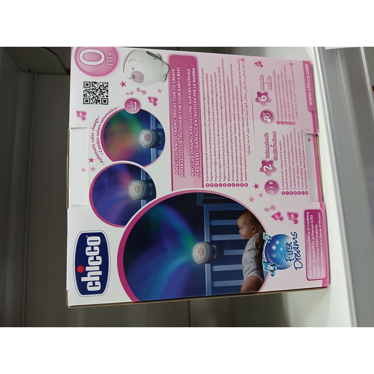 Προβολέας και Κινητό 2 σε 1 Chicco 13 x 13 x 14,5 cm Πολική αρκούδα