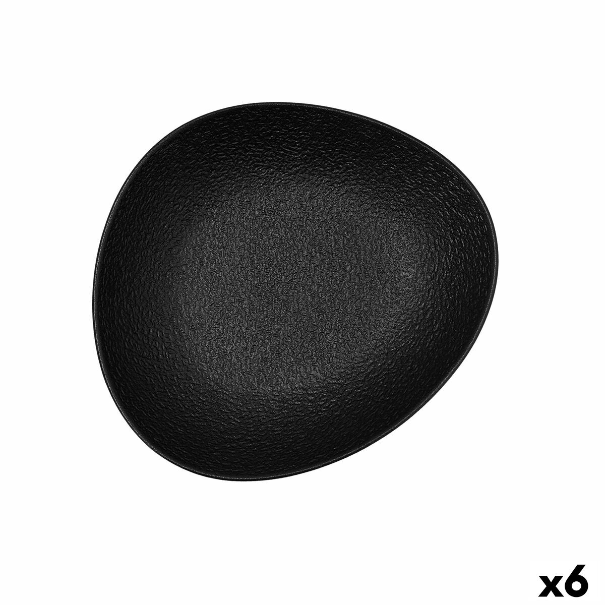 Βαθύ Πιάτο Bidasoa Fosil Μαύρο Κεραμικά Οβάλ 22 x 19,6 x 4,5 cm (x6) Βαθύ Πιάτο Bidasoa Fosil Μαύρο Κεραμικά Οβάλ 22 x 19,6 x 4,5 cm (x6)