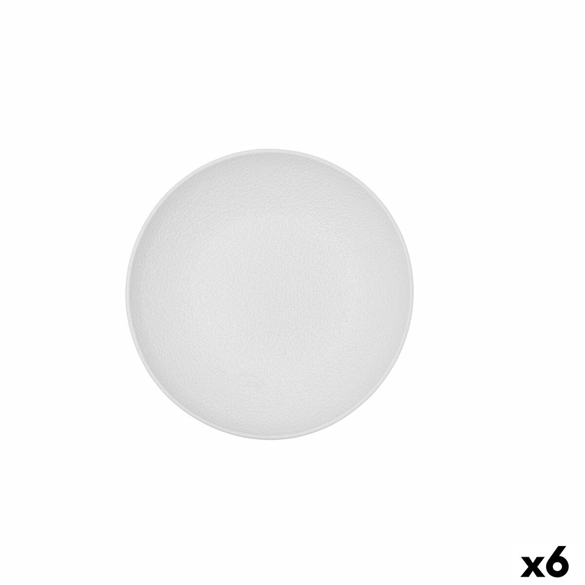 Βαθύ Πιάτο Bidasoa Fosil Λευκό Κεραμικά 21 x 21 x 4,7 cm (x6) Βαθύ Πιάτο Bidasoa Fosil Λευκό Κεραμικά 21 x 21 x 4,7 cm (x6)