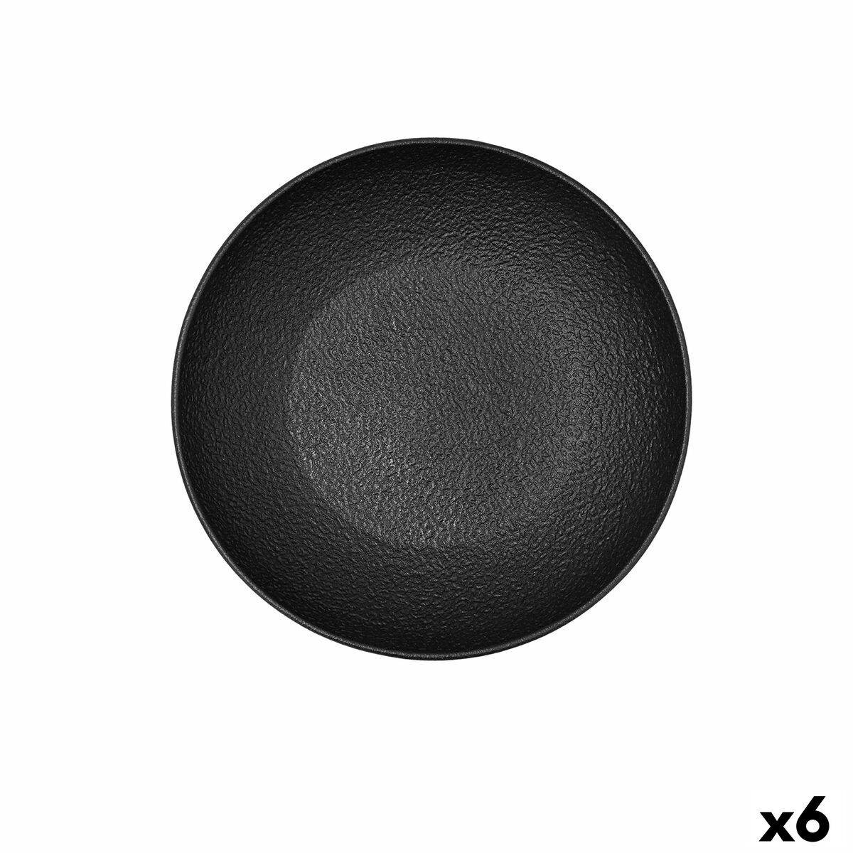 Βαθύ Πιάτο Bidasoa Fosil Λευκό Μαύρο Κεραμικά 21 x 21 x 4,7 cm (x6) Βαθύ Πιάτο Bidasoa Fosil Λευκό Μαύρο Κεραμικά 21 x 21 x 4,7 cm (x6)