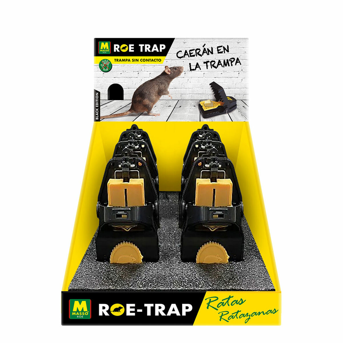 Παγίδα για αρουραίους Massó Roe-Trap Black Edition 231702 15,2 x 8 x 7,3 cm Παγίδα για αρουραίους Massó Roe-Trap Black Edition 231702 15,2 x 8 x 7,3 cm