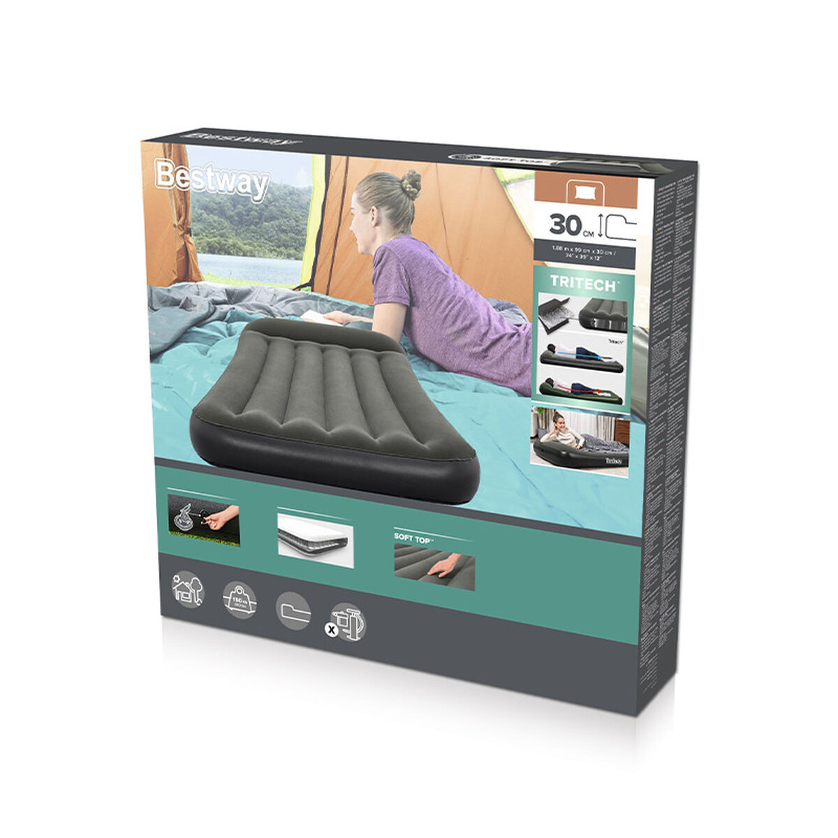 Air Bed Bestway 188 x 99 x 30 cm Air Bed Bestway 188 x 99 x 30 cm