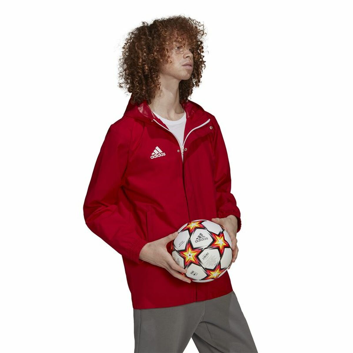 Ανδρικό Aθλητικό Mπουφάν Adidas Entrada 22 Κόκκινο Ανδρικό Aθλητικό Mπουφάν Adidas Entrada 22 Κόκκινο