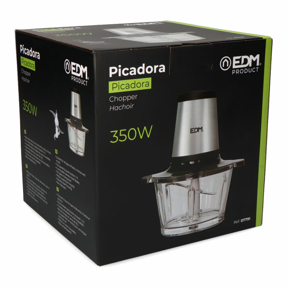 Κρεατομηχανή EDM 07791 Ανοξείδωτο ατσάλι 350 W 1,8 L Κρεατομηχανή EDM 07791 Ανοξείδωτο ατσάλι 350 W 1,8 L
