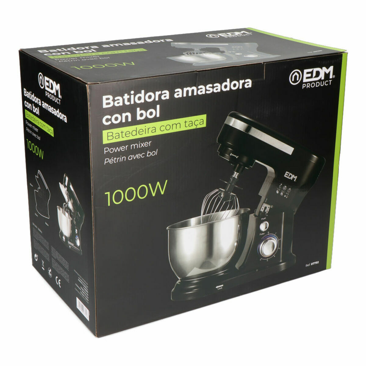 Μπλέντερ/Μίξερ ζαχαροπλαστικής EDM 07792 1000 W 4 L Μπλέντερ/Μίξερ ζαχαροπλαστικής EDM 07792 1000 W 4 L