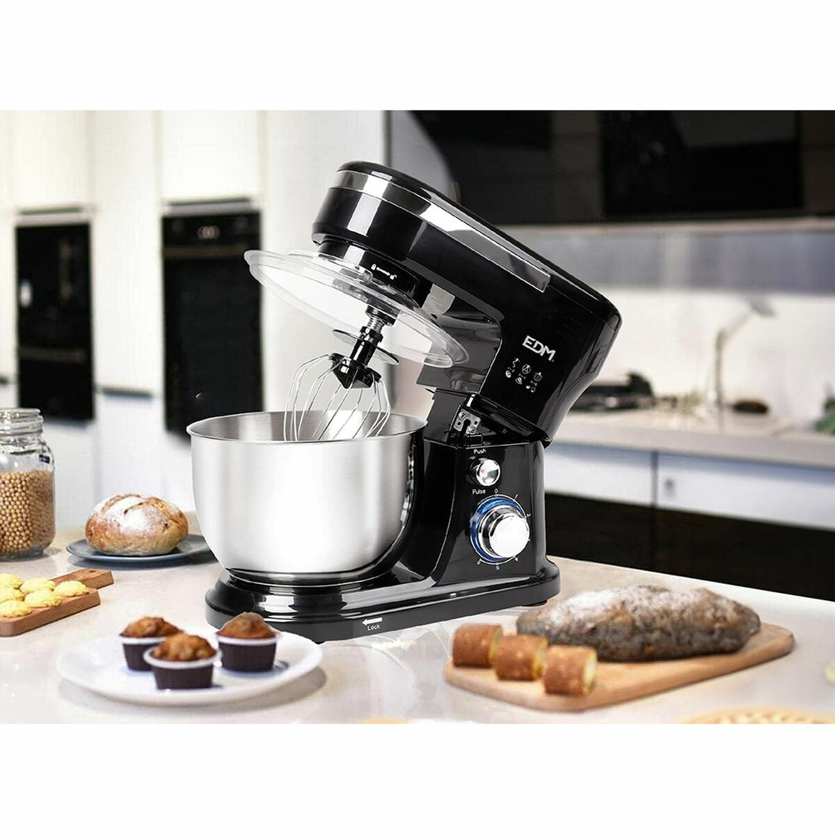 Μπλέντερ/Μίξερ ζαχαροπλαστικής EDM 07792 1000 W 4 L Μπλέντερ/Μίξερ ζαχαροπλαστικής EDM 07792 1000 W 4 L