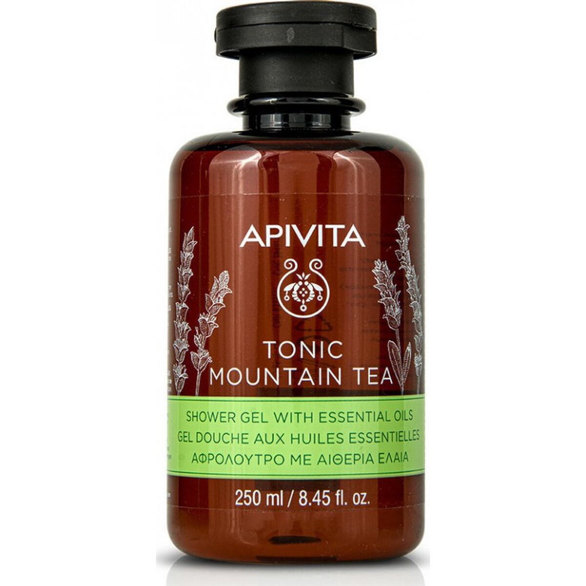 Αφρόλουτρο Apivita Tonic Mountain Tea 250 ml
