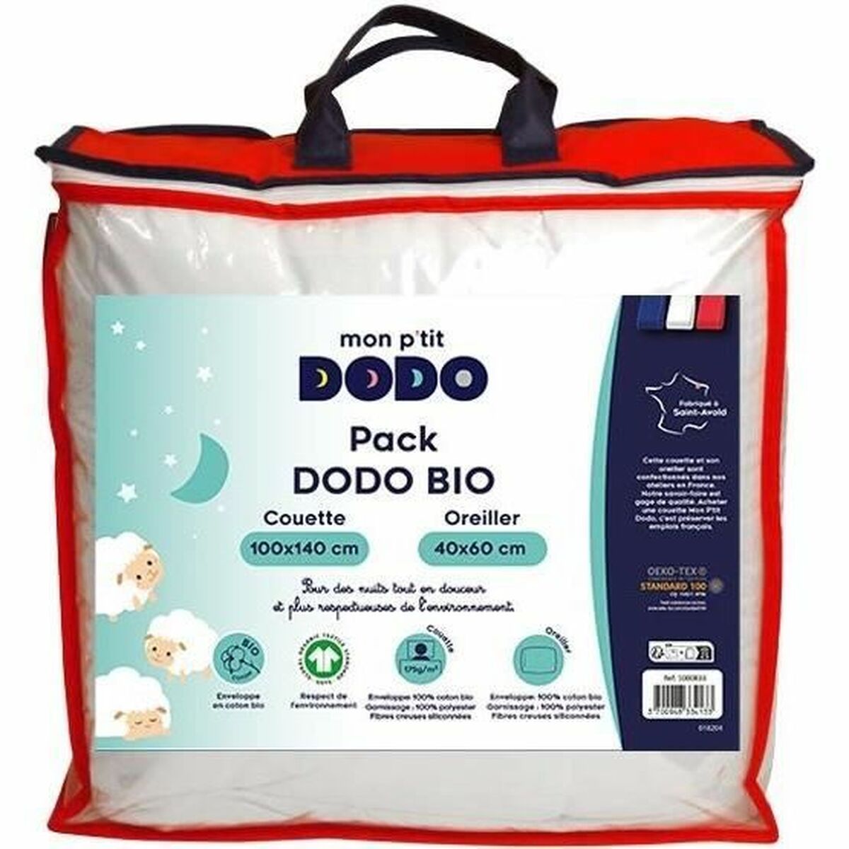 Πάπλωμα P'TIT DODO 100 x 140 cm Λευκό 2 Τεμάχια