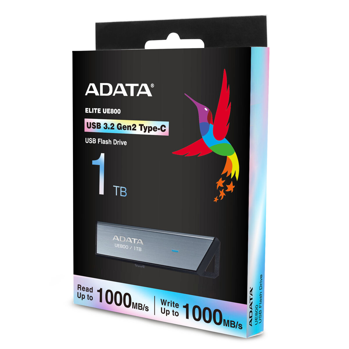 Στικάκι USB Adata AELI-UE800-1T-CSG 1 TB Μαύρο Ασημί