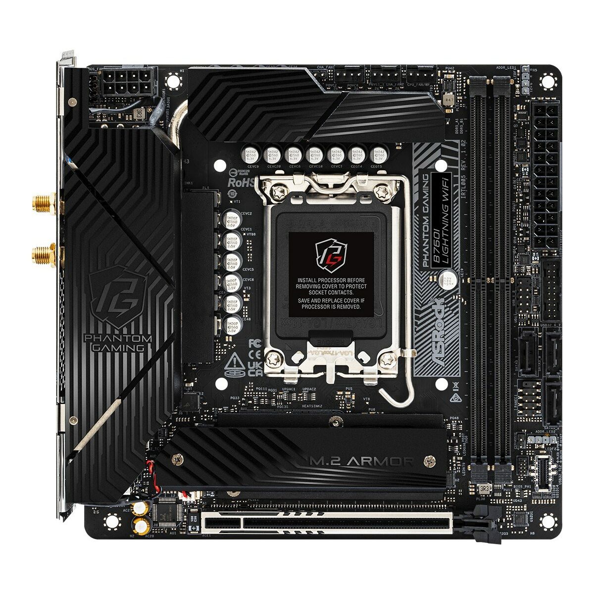 Μητρική Κάρτα ASRock B760I LIGHTNING WIFI LGA 1700 Intel B760 Μητρική Κάρτα ASRock B760I LIGHTNING WIFI LGA 1700 Intel B760