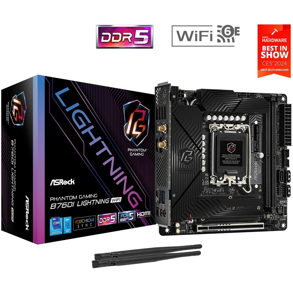 Μητρική Κάρτα ASRock B760I LIGHTNING WIFI LGA 1700 Intel B760 Μητρική Κάρτα ASRock B760I LIGHTNING WIFI LGA 1700 Intel B760