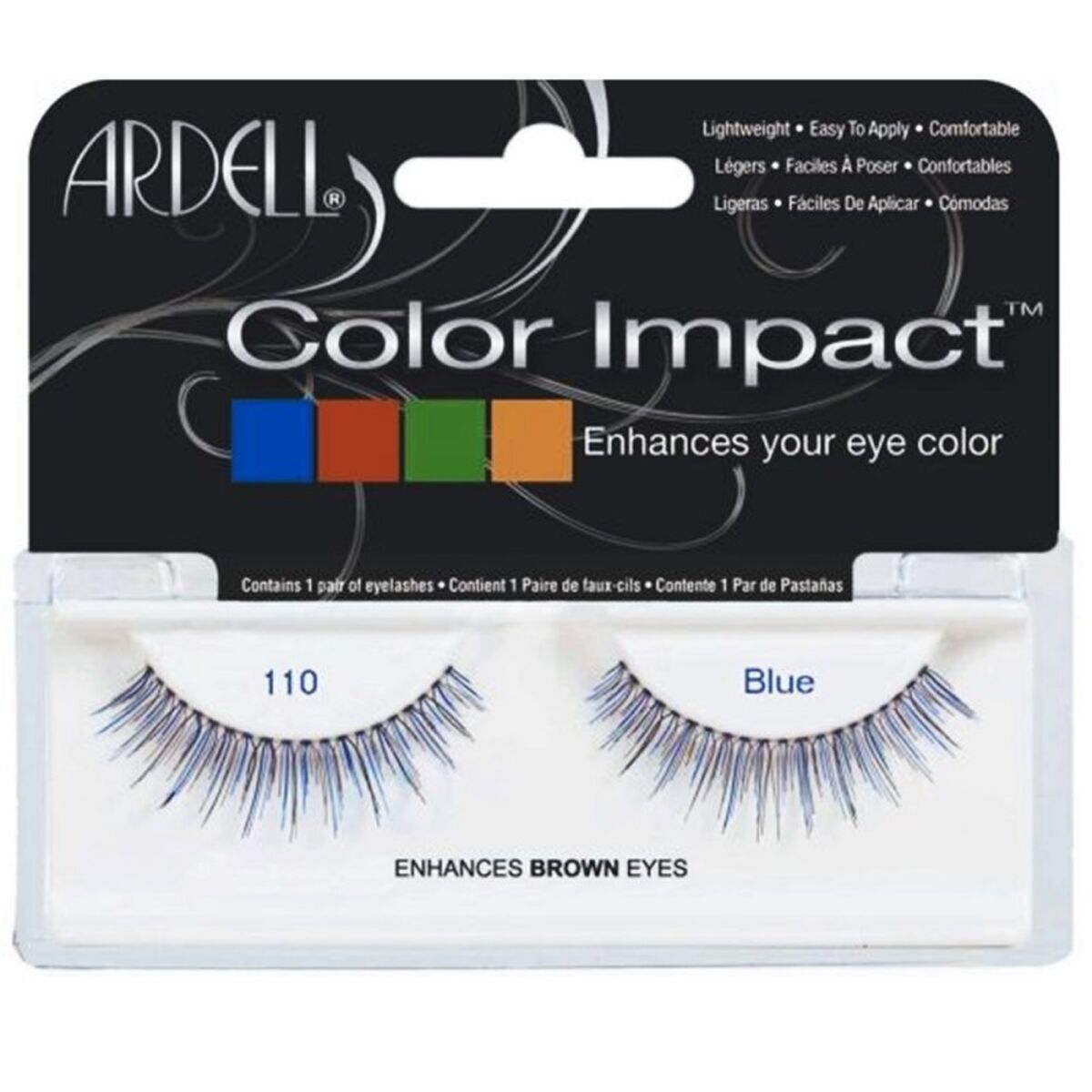 False Set Βλεφαρίδων Ardell Color Impact Nº 110 Blue False Set Βλεφαρίδων Ardell Color Impact Nº 110 Blue