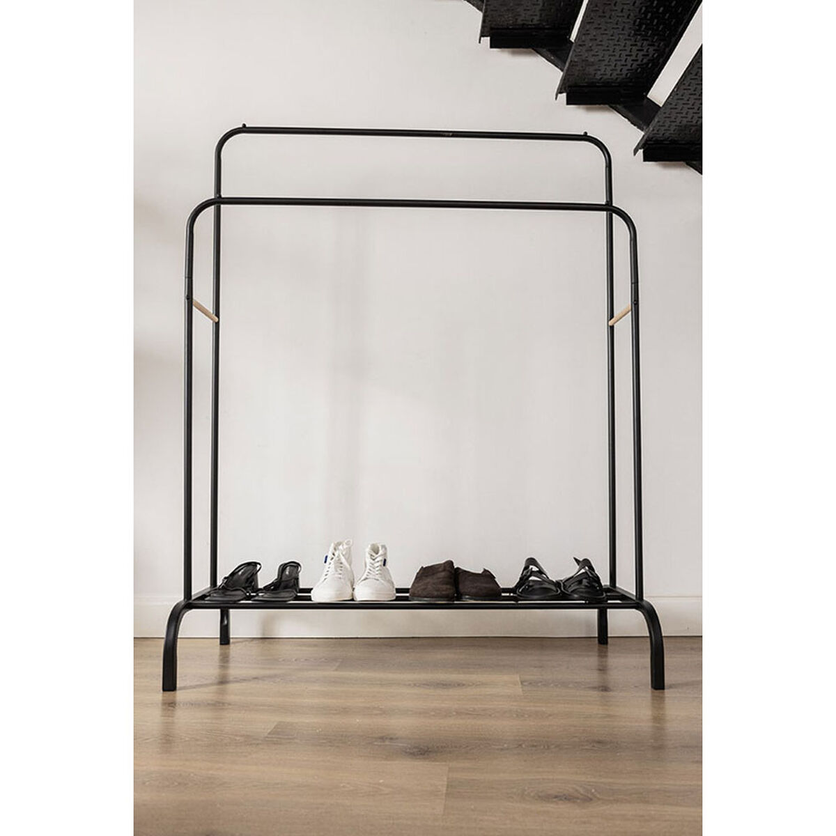 Hattestativ Newlux Hangy Duo 30 Μαύρο Μέταλλο 115 x 50 x 150 cm Hattestativ Newlux Hangy Duo 30 Μαύρο Μέταλλο 115 x 50 x 150 cm