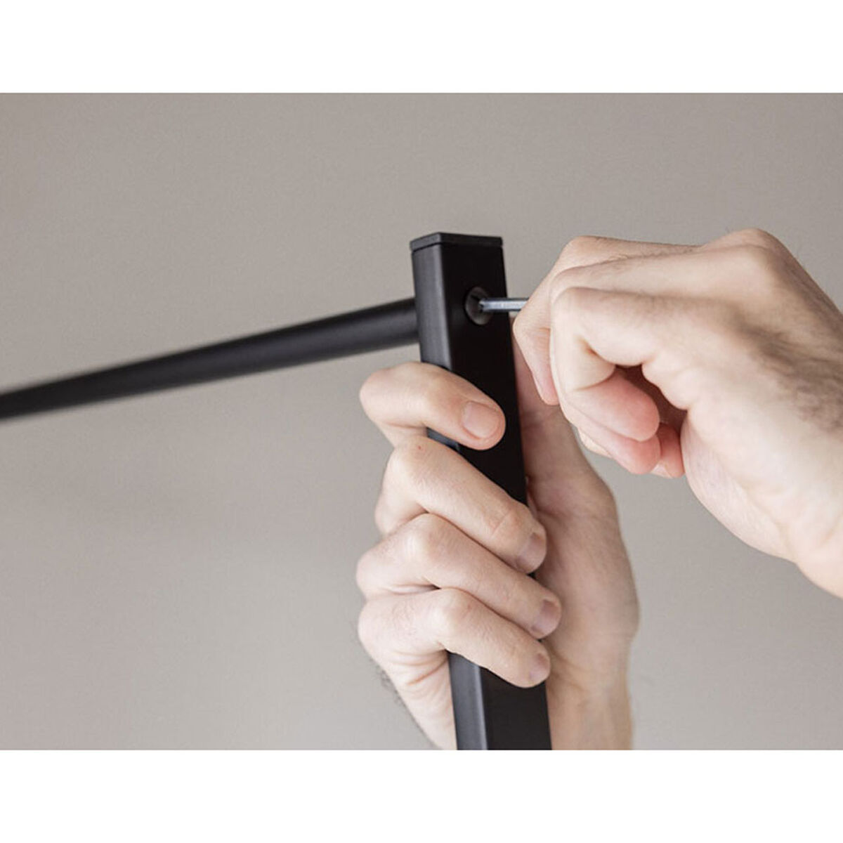 Hattestativ Newlux Hangy One 15 Μαύρο Μέταλλο 80 x 40 x 160 cm