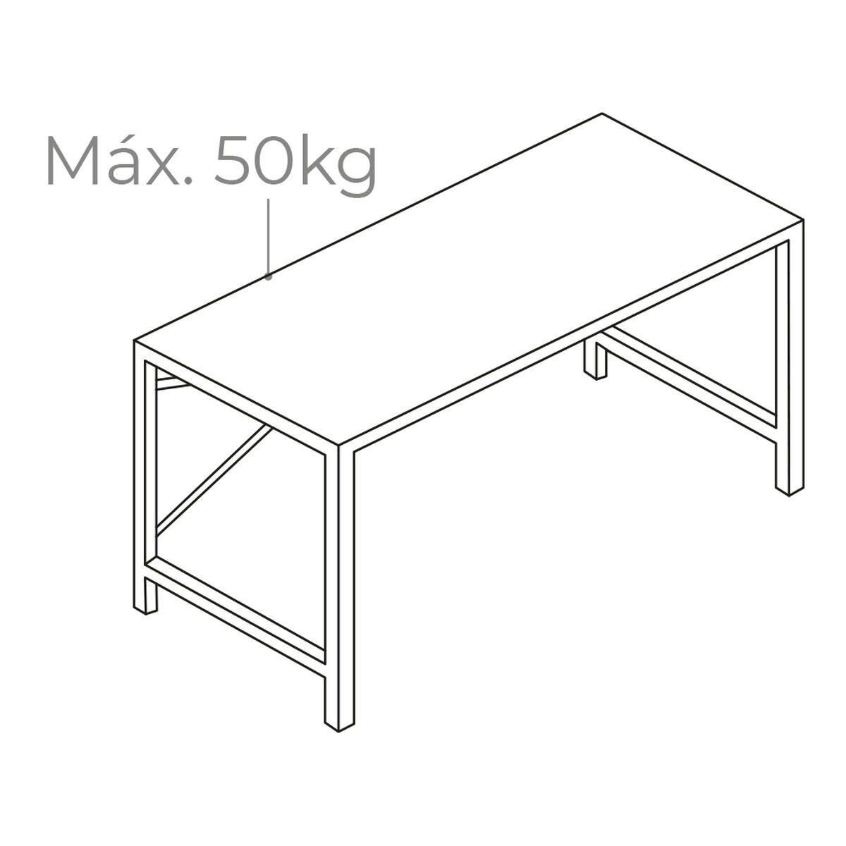 Γραφείο EDM 75195 Μαύρο Ξύλο Μέταλλο 120 x 60 x 74 cm Γραφείο EDM 75195 Μαύρο Ξύλο Μέταλλο 120 x 60 x 74 cm